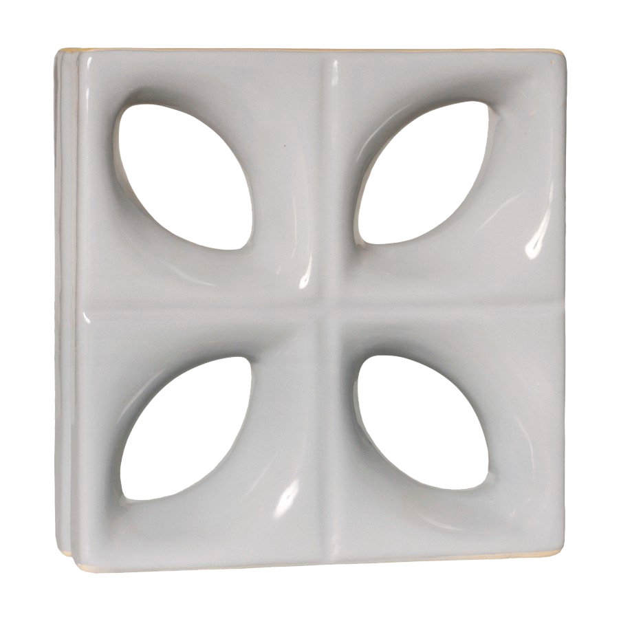 Elemento vazado esmaltado Folha Platina